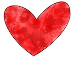 whats your love shape red heart