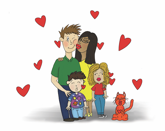 whats your love shape family picture